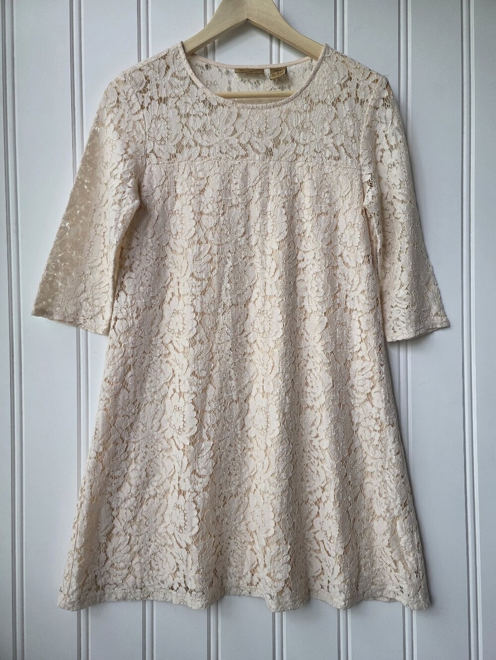 Wrangler Short Sleeve Lace Western Mini Dress Cowgirl Small